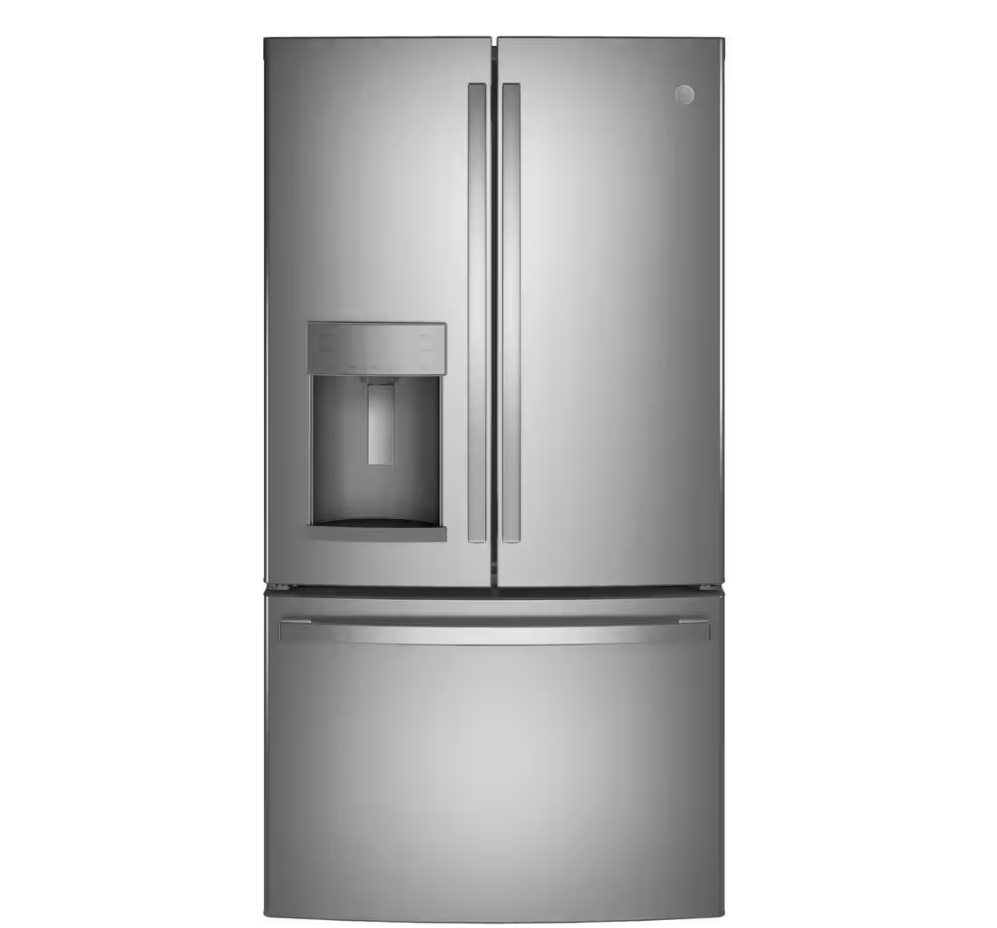 GE 27.7 cu. ft. French Door Refrigerator in Fingerprint Resistant Stainless Steel Model:GFE28GYNFS