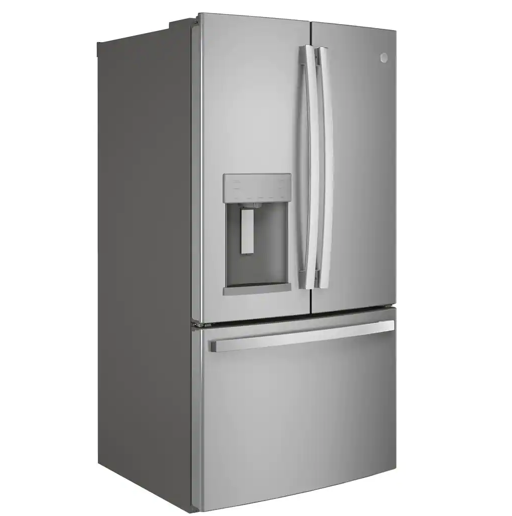 GE 27.7 cu. ft. French Door Refrigerator in Fingerprint Resistant Stainless Steel Model:GFE28GYNFS