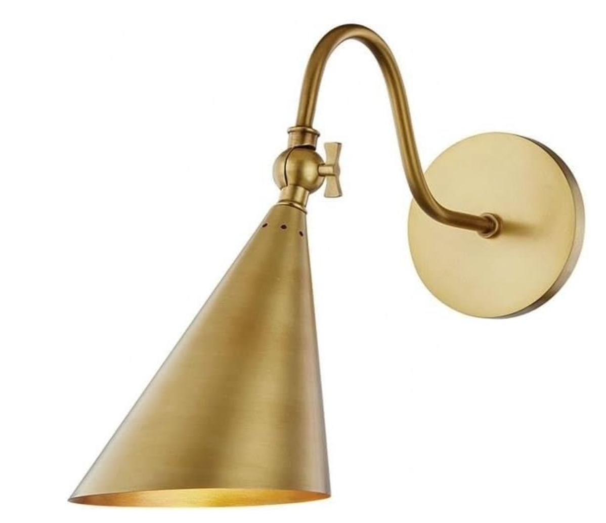 Mitzi H285101-AGB Lupe Wall Sconce, Brass