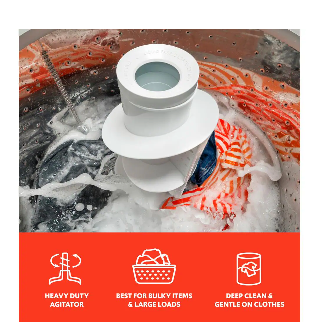 Hotpoint 4.0 cu.ft. Top Load Washer in White with Cold Plus and Water Level Control Model# HTW265ASWWW