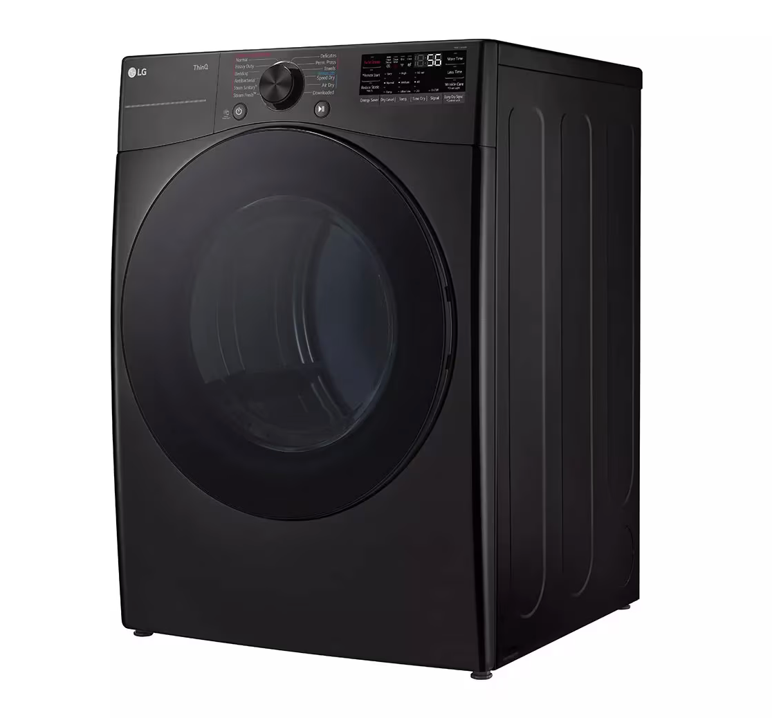 LG 7.4 cu. ft. Ultra Large Capacity Smart Front Load Energy Star Gas Dryer with Sensor Dry & Steam Technology Model# DLGX4081B