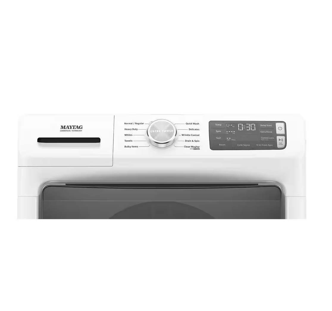 Maytag 4.5 cu. ft. White Stackable Front Load Washing Machine with 12-Hour Fresh Spin Model# MHW5630HW