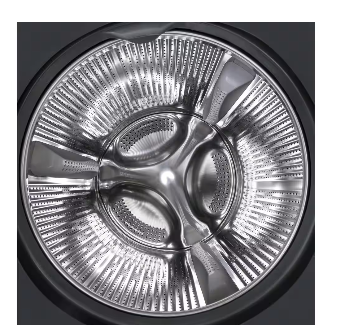 GE 2.4 cu. ft. Stackable White Front Loading Washing Machine with Steam Model# GFW148SSMWW