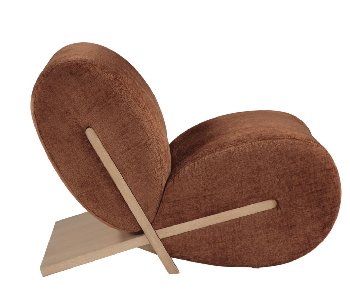 Meridian Akira Fabric Upholstered Accent Chair