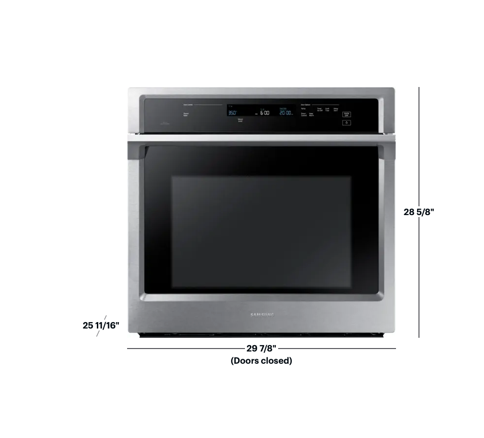 Samsung Model #NV51K6650SS 30" Single Wall Oven with Steam Cook and WiFi - Stainless Steel