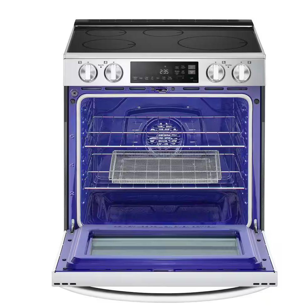 LG Model #LSIL6334FE 6.3 cu. ft. Smart Induction Slide-In Range with ProBake Convection, Air Fry in PrintProof Stainless Steel