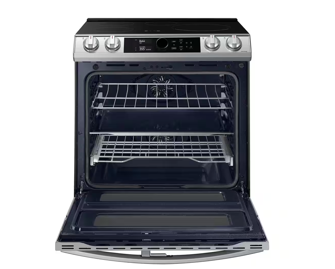 Samsung Model #NE63T8951SS 6.3 cu.ft. 4-Element Burner Slide-In Electric Induction Range with AirFry in Fingerprint Resistant Stainless Steel