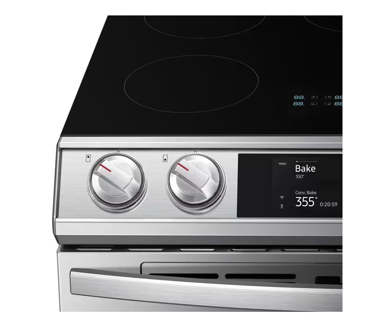 Samsung Model #NE63T8951SS 6.3 cu.ft. 4-Element Burner Slide-In Electric Induction Range with AirFry in Fingerprint Resistant Stainless Steel