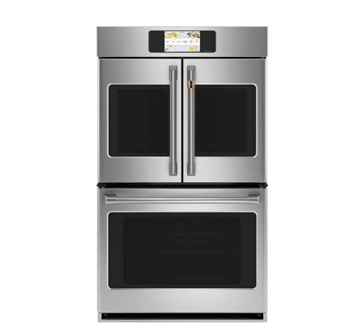 Cafe Model #CTD90FP2NS1 30 in. Smart Double Electric French-Door Wall Oven with Convection Self Cleaning in Stainless Steel