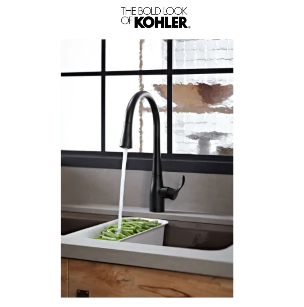 Kohler Simplice 1.5 GPM Single Hole Pull Down Kitchen Faucet