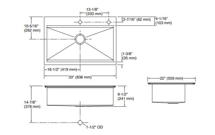 Kohler Cater Accessorized Kitchen Sink