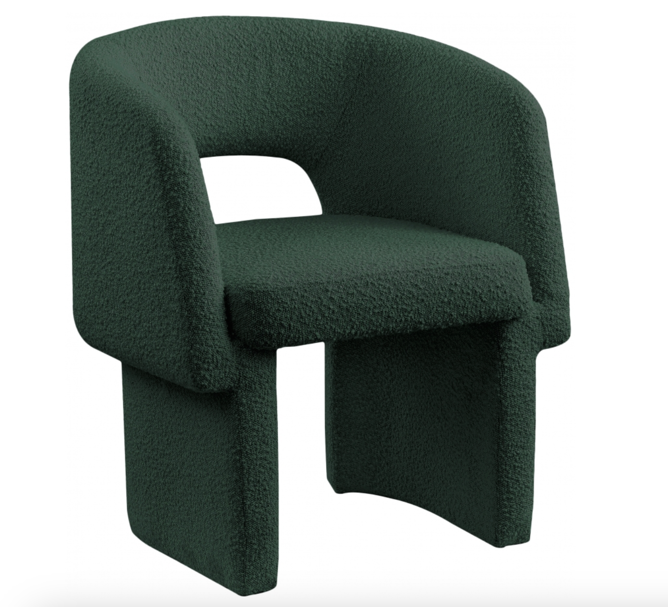 Meridian Emmet Boucle Fabric Dining Chair / Accent Chair