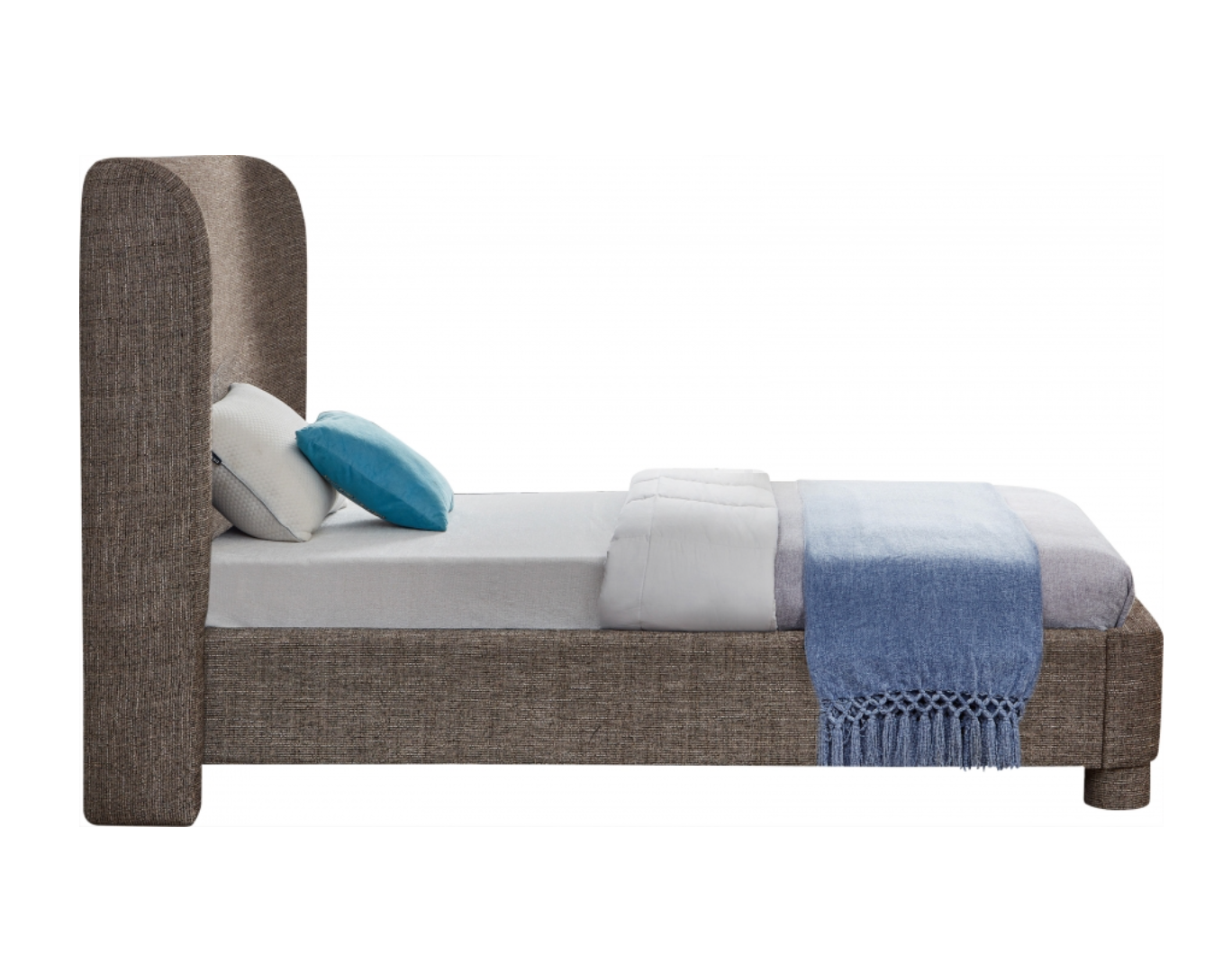 Meridian Penny Linen Textured Fabric Bed