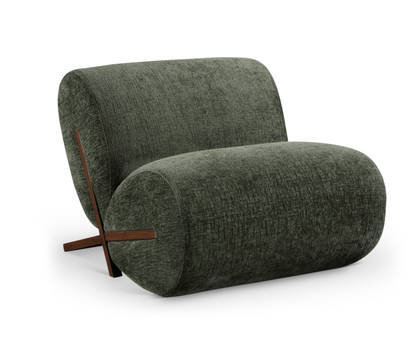 Meridian Akira Fabric Upholstered Accent Chair