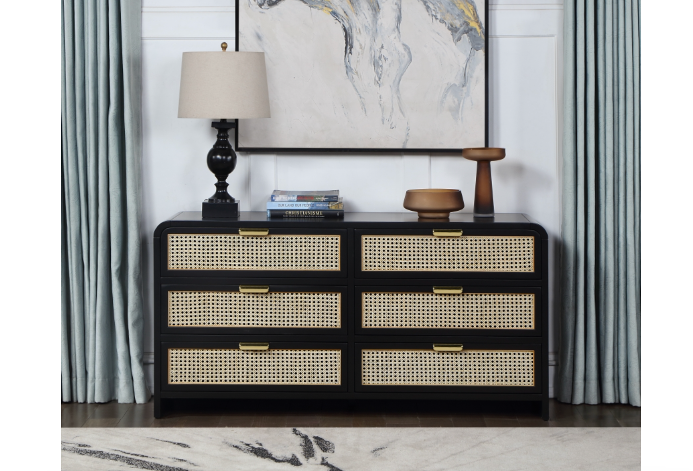 Meridian Sage Wood Dresser
