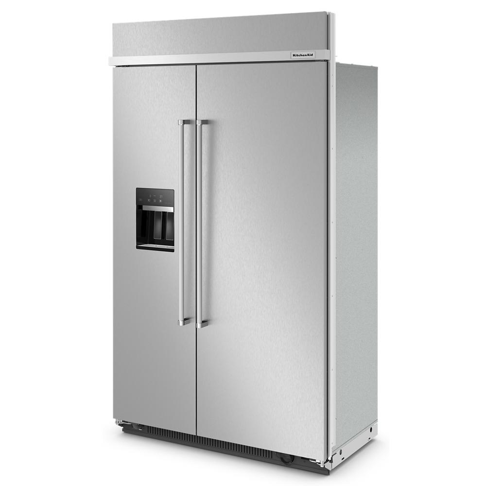 KitchenAid® KBSD708MSS 29.4 Cu. Ft. 48" Built-In Side-by-Side Refrigerator