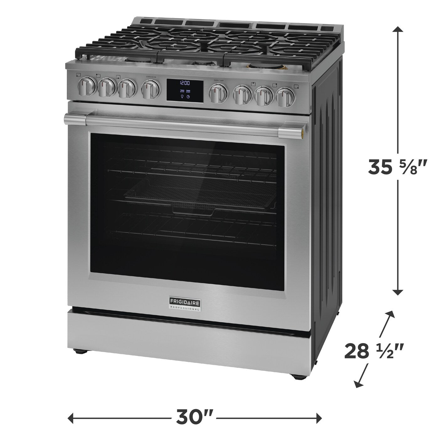 Frigidaire Professional PCFG3080AF 30" Gas Range with No Preheat and Air Fry