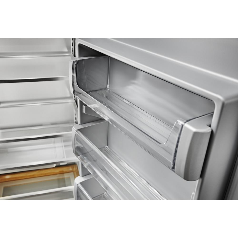 KitchenAid® KBSD708MSS 29.4 Cu. Ft. 48" Built-In Side-by-Side Refrigerator