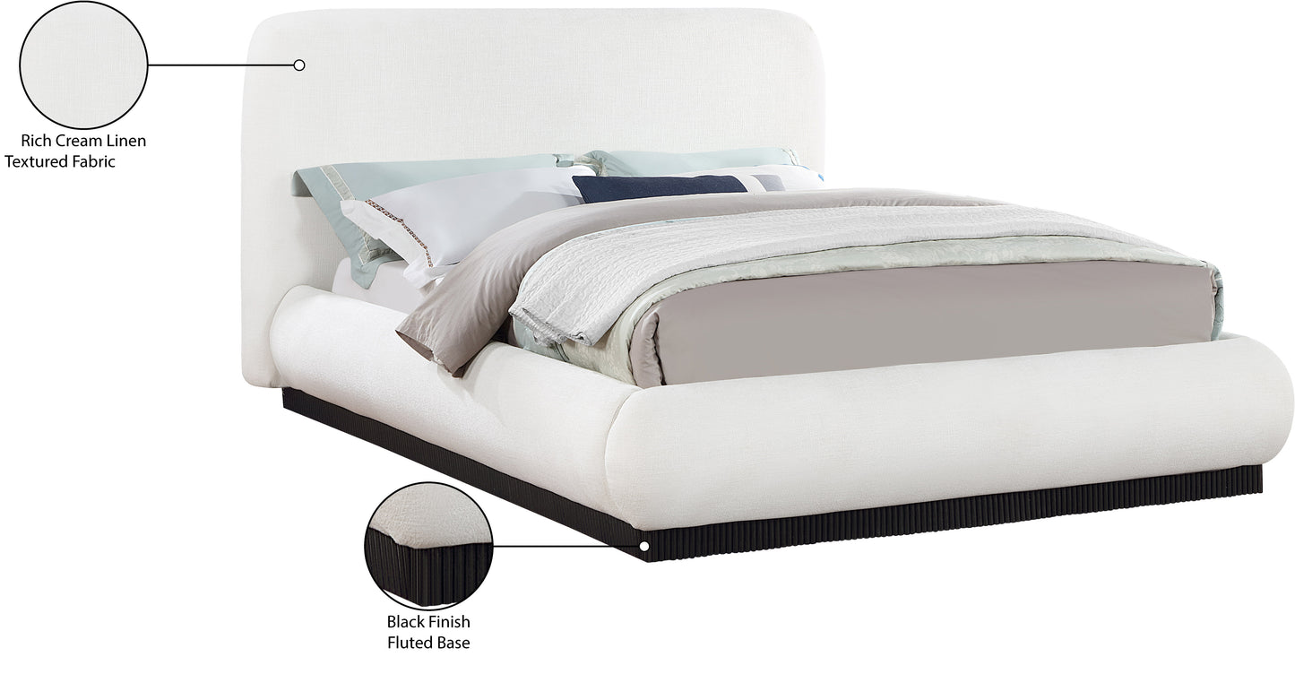 Meridian Rigby Linen Textured Fabric Bed