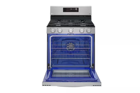 LG - LRGL5823S - 5.8 Cu. Ft. Freestanding Gas Range with EasyClean, WideView Window and AirFry