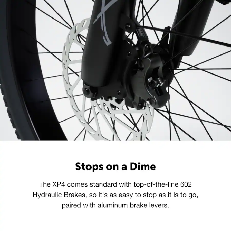 Lectric eBikes - XP4 750 Step-Thru Foldable Long-Range eBike (Max 85mi/28mph) + LevelUp Rack/Seat Post/Elite Headlight/Lock - Tempest Grey