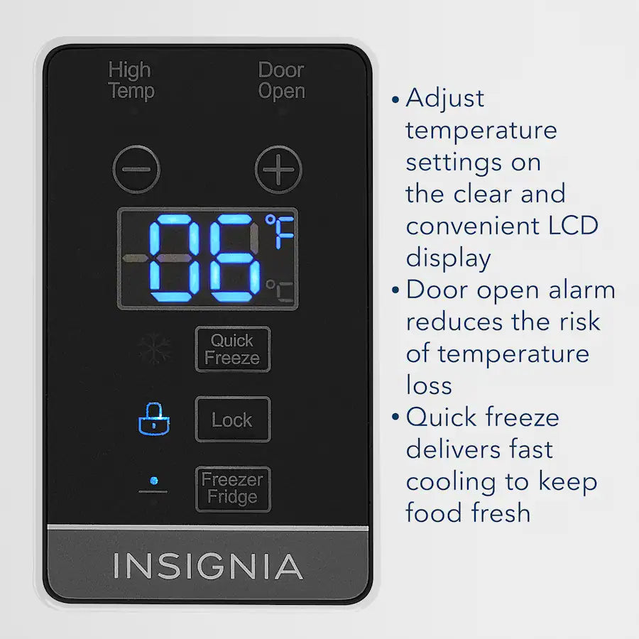 Insignia 21 Cu. Ft. Convertible Upright Freezer