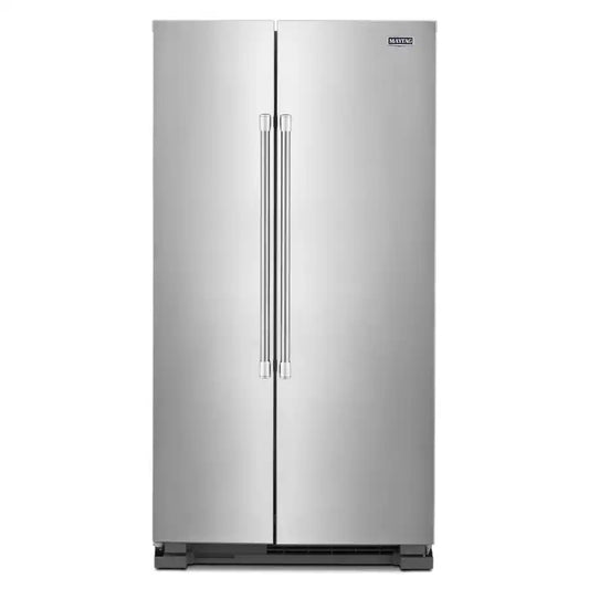 Maytag -MSS25N4MKZ-36 in. 24.9 cu. ft. Side by Side Refrigerator in Fingerprint Resistant Stainless Finish