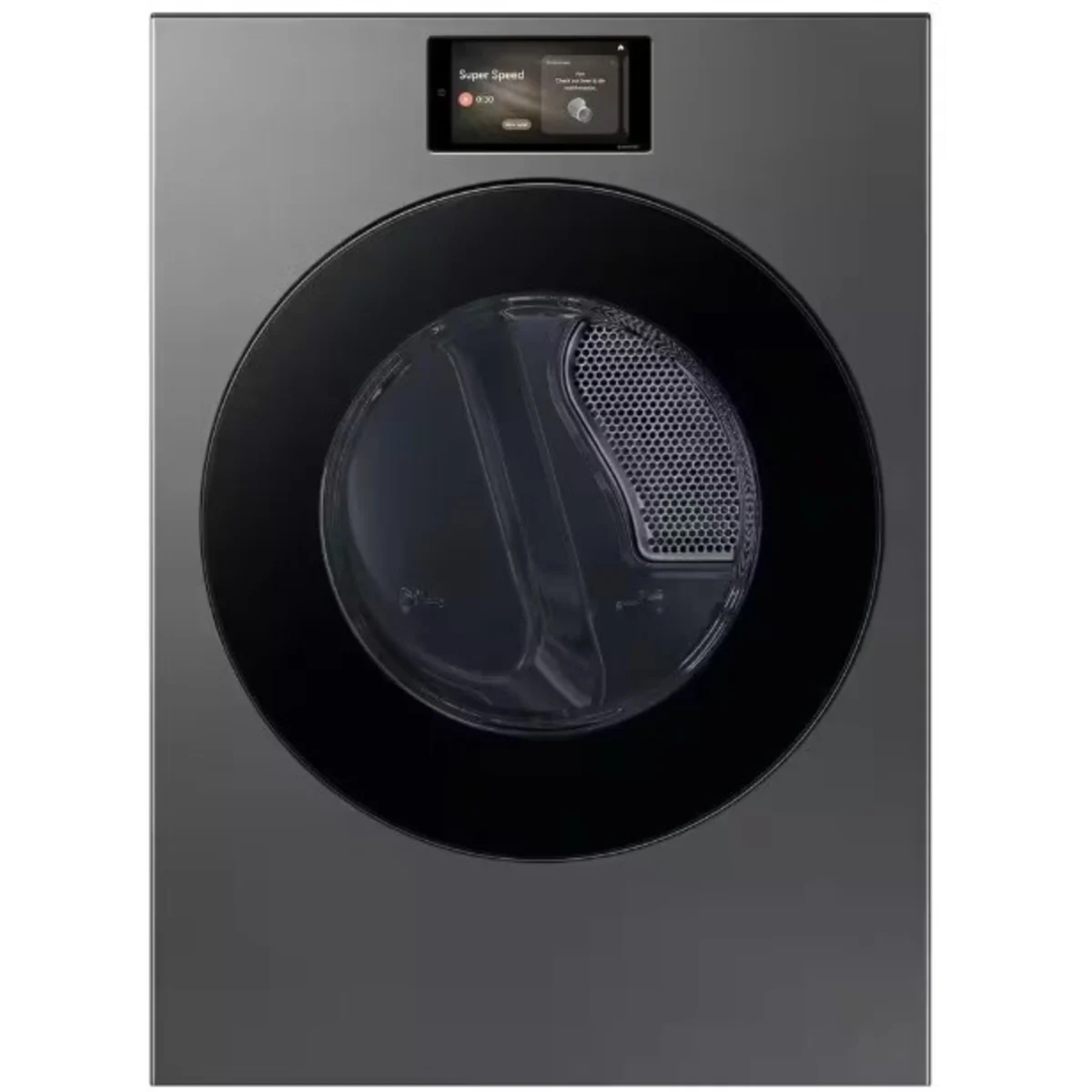 Samsung BESPOKE - DV90F53AES - 27 Inch Front Load AI Ultra Capacity Electric Dryer with 7.6 cu ft Capacity, 7 Inch AI Home LCD Touchscreen, AI OptiDry+, Steam Sanitize+
