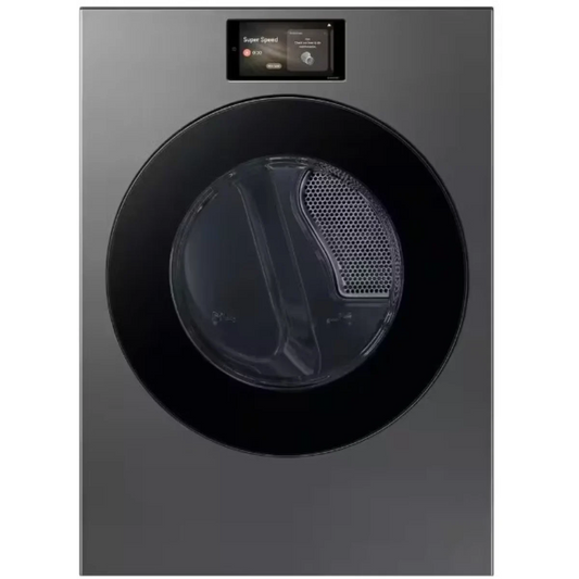 Samsung BESPOKE - DV90F53AES - 27 Inch Front Load AI Ultra Capacity Electric Dryer with 7.6 cu ft Capacity, 7 Inch AI Home LCD Touchscreen, AI OptiDry+, Steam Sanitize+