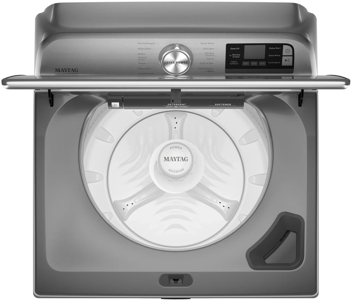 Maytag MVW7230HC - 5.2 Cu. Ft. High Efficiency Smart Top Load Washer with Extra Power Button - Metallic Slate