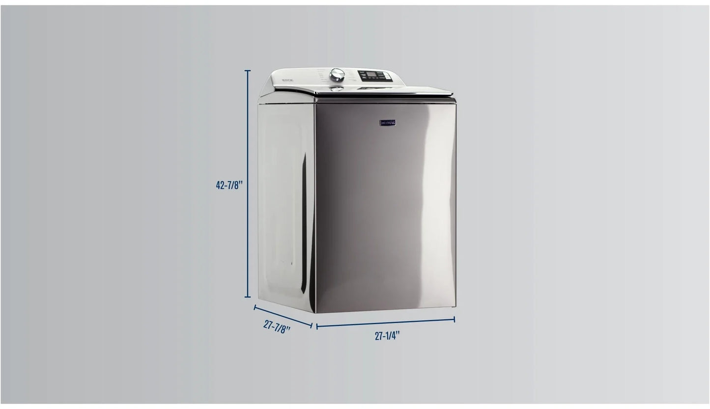 Maytag MVW7230HC - 5.2 Cu. Ft. High Efficiency Smart Top Load Washer with Extra Power Button - Metallic Slate