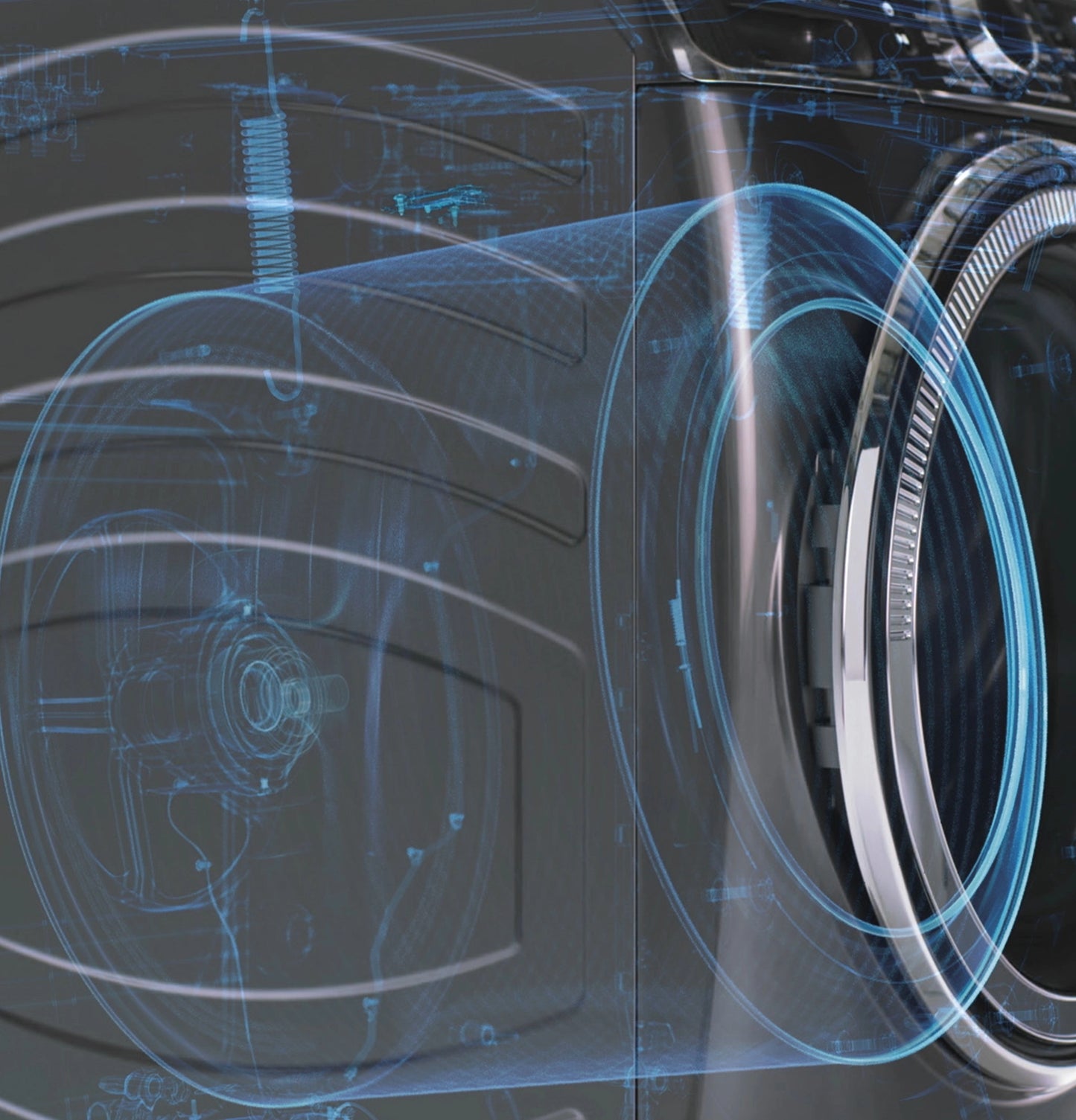 GE - GFW550SSNWW - 4.8 Cu. Ft. High-Efficiency Stackable Smart Front Load Washer w/ Odorblock Ultra Fresh Vent System & Microban Technology - White