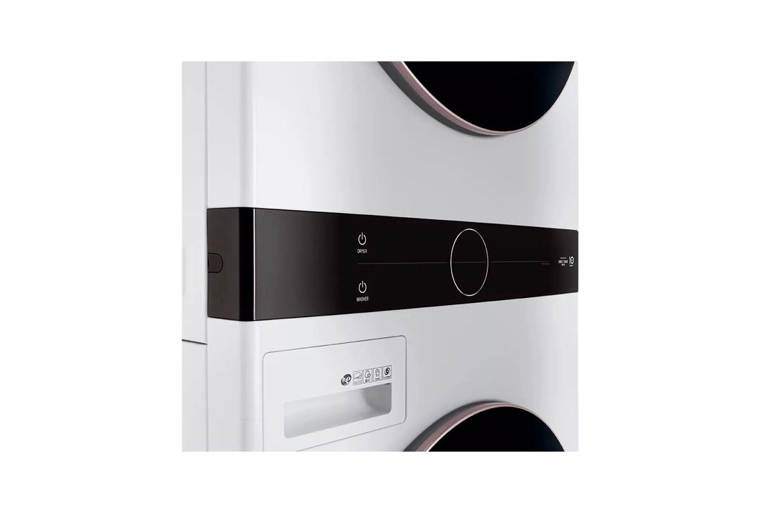 LG- WKG101HWA  - 4.5 Cu. Ft. HE Smart Front Load Washer and 7.4 Cu. Ft. Gas Dryer WashTower with Steam and Built-In Intelligence - White