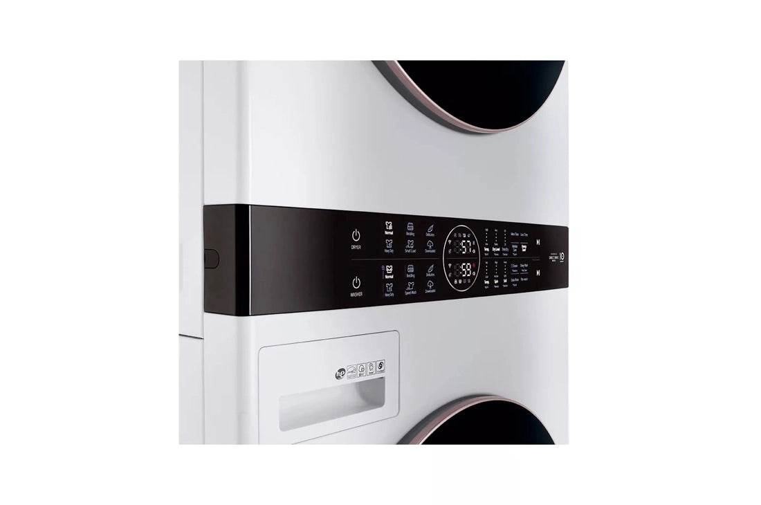 LG- WKG101HWA  - 4.5 Cu. Ft. HE Smart Front Load Washer and 7.4 Cu. Ft. Gas Dryer WashTower with Steam and Built-In Intelligence - White