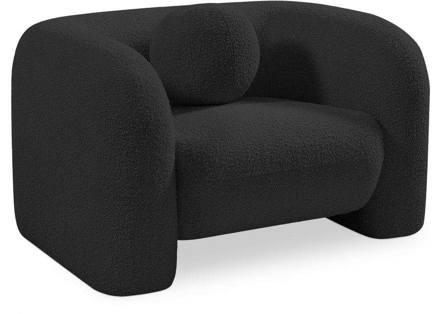 Meridian Emory Boucle Fabric Chair