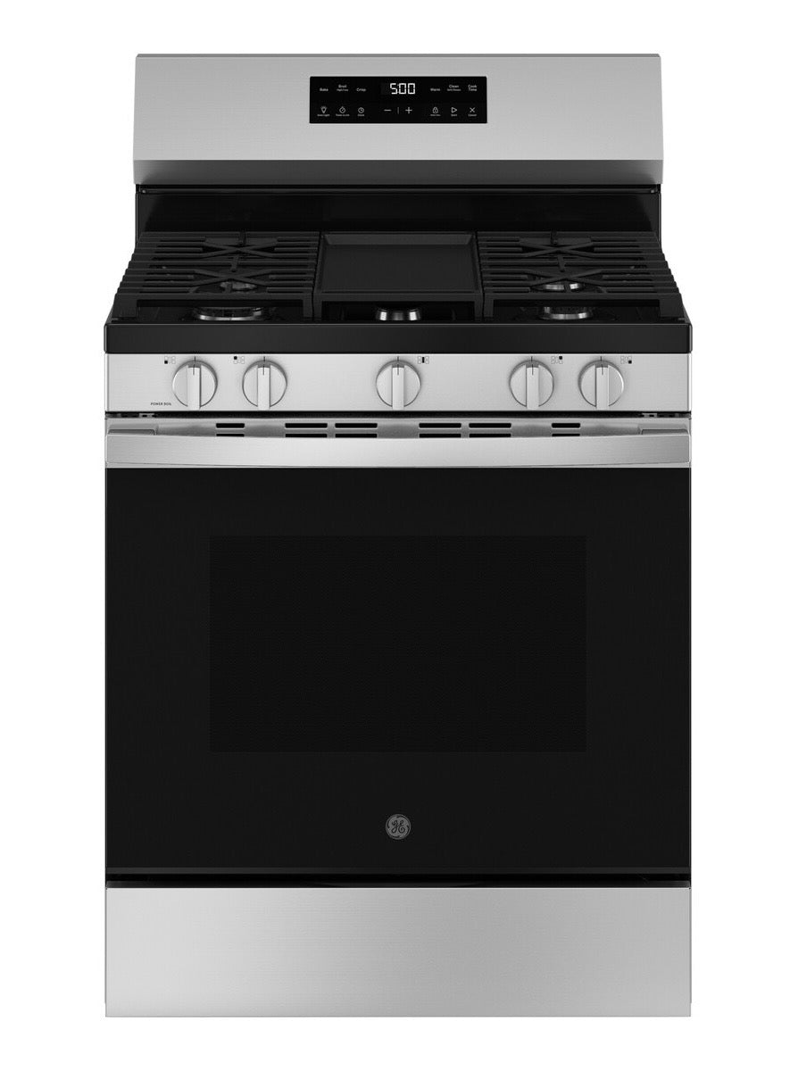 GE GGF500PVSS 30" 5.3 cu. ft. Free-Standing Gas Range with Crisp Mode, Stainless Steel