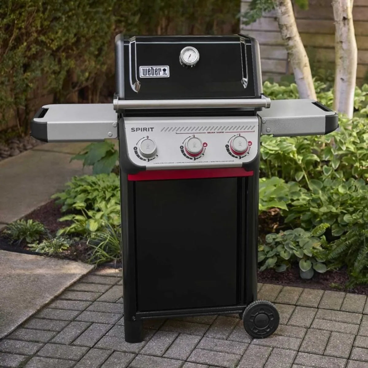 Weber Spirit - 1500844 - 48 Inch E-325 Natural Gas Grill with 360 sq. in. Total Cooking Area, 2 Side Tables, Cast-Iron Grates, Flavorizer® Bars, Snap Jet Ignition, and Grease Management System