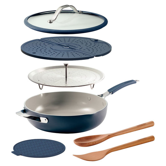 Tramontina - All in One Plus 7-Piece Kit with Ceramic Interior Coating and Silicone Exterior