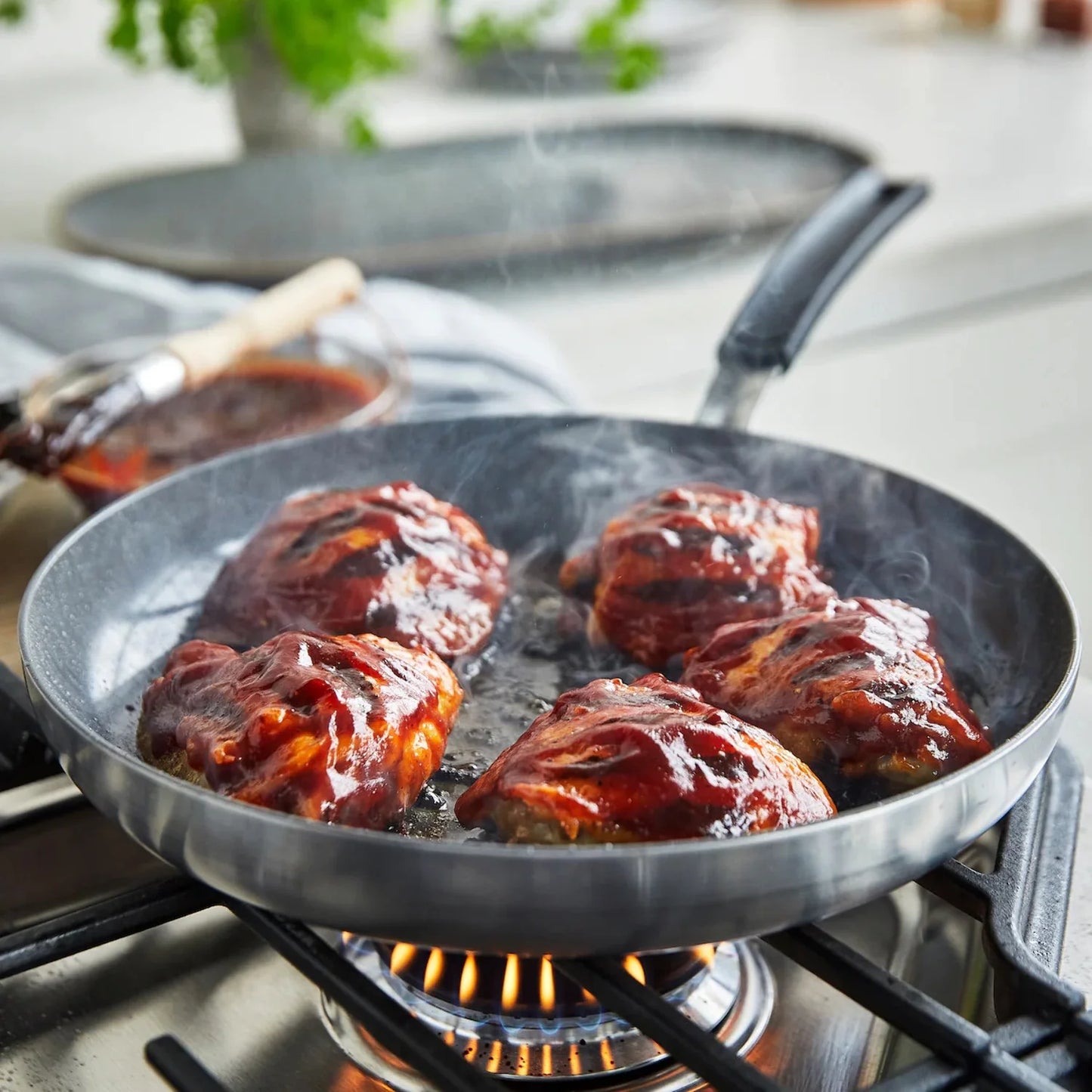 GreenPan - Levels Stainless Steel Stackable Ceramic Nonstick 6-Piece Cookware Set