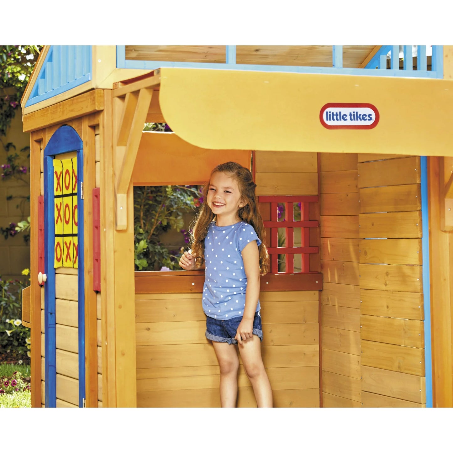 Little Tikes® Real Wood Adventures  5-in-1 Game House, Wooden Playhouse, Skee-Ball & More for Playground Backyard Set Suitable For Kids, Boys and Girls Ages 3+
