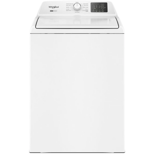 Whirlpool - WTW4107SW - 27 Inch Top Load Washer with 4.3 cu ft. Capacity, 12 Wash Cycles, 5 Temperature Settings, 2-in-1 Removable Agitator, Presoak Option, and Clean Washer with Affresh® Cycle