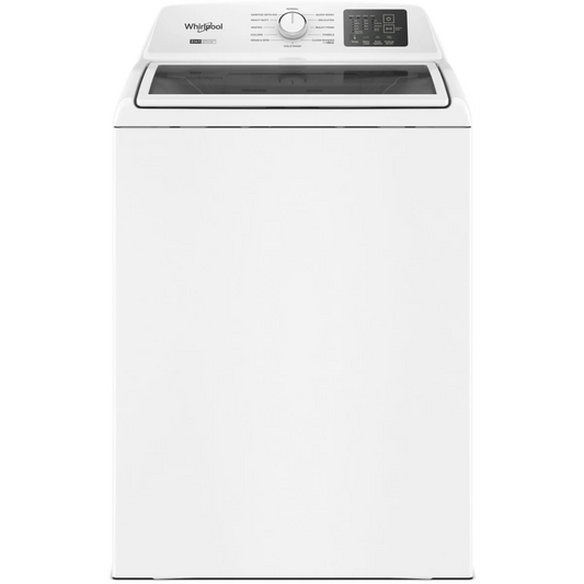 Whirlpool - WTW4307SW - 27 Inch Top Load Washer with 4.3 cu ft. Capacity, 12 Wash Cycles, 5 Temperature Settings, 2-in-1 Removable Agitator, Presoak Option, and Clean Washer with Affresh® Cycle