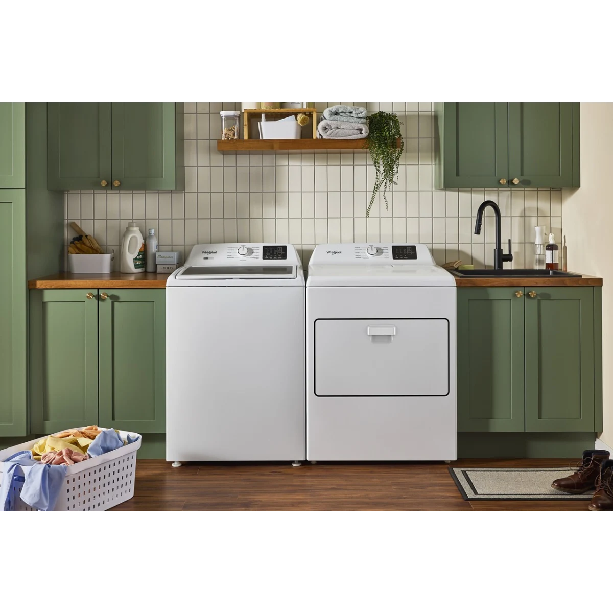 Whirlpool - WTW4107SW - 27 Inch Top Load Washer with 4.3 cu ft. Capacity, 12 Wash Cycles, 5 Temperature Settings, 2-in-1 Removable Agitator, Presoak Option, and Clean Washer with Affresh® Cycle