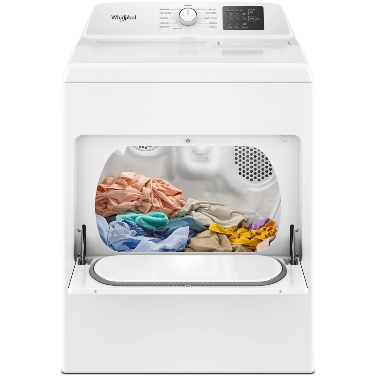 Whirlpool - WED4107SW - 29 Inch Electric Front Load Dryer with 7.0 cu ft. Capacity, 11 Dryer Cycles, 4 Temperature Settings, AutoSensing, Quick Dry, and Wrinkle Assist™ Option