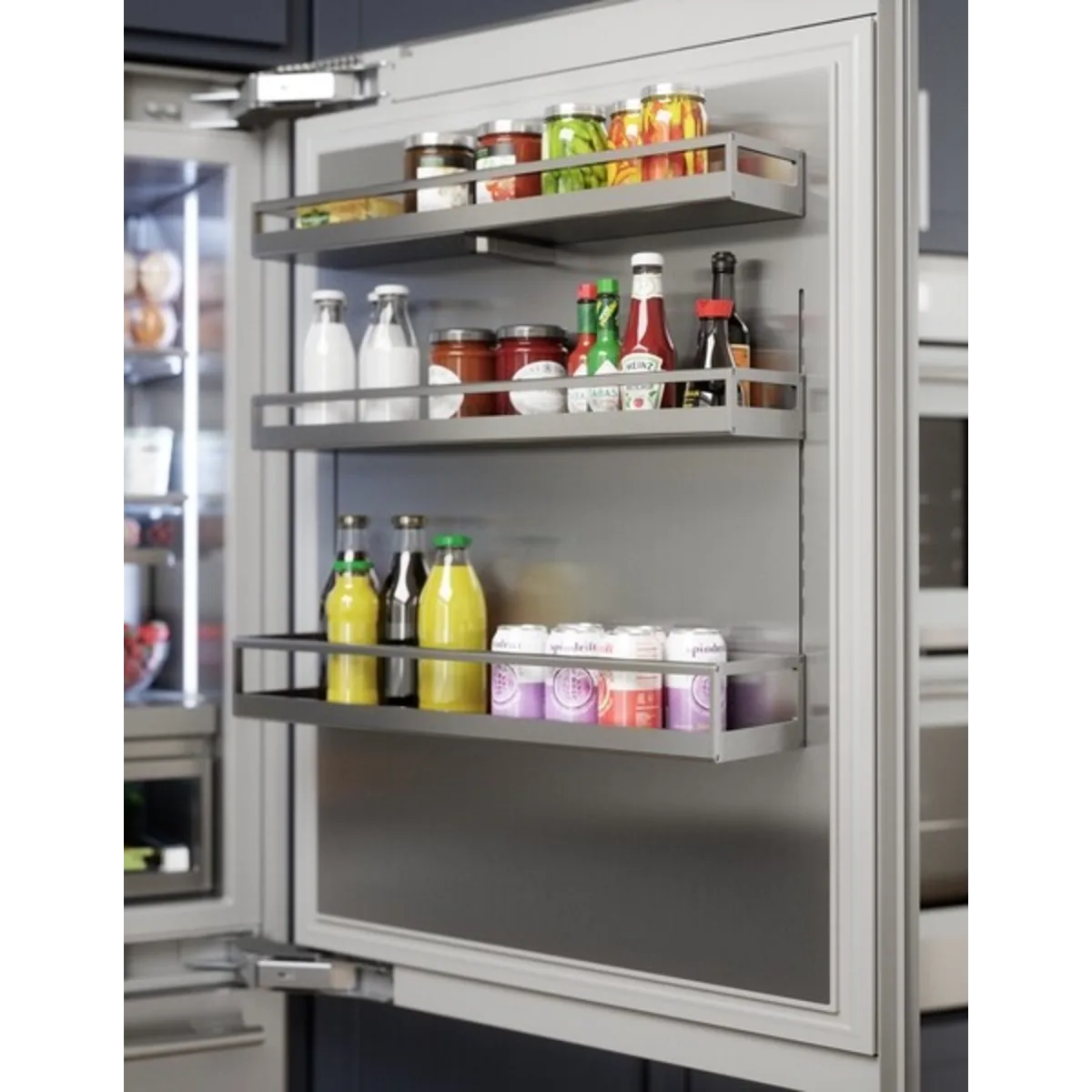 Thermador Freedom® Collection - T36BB110SS - 36 Inch Built-In Bottom Mount Smart Refrigerator with 19 cu. ft. Total Capacity, ThermaFlex™ Drawer, Internal Water Dispenser, and Ice Maker: Masterpiece Handle