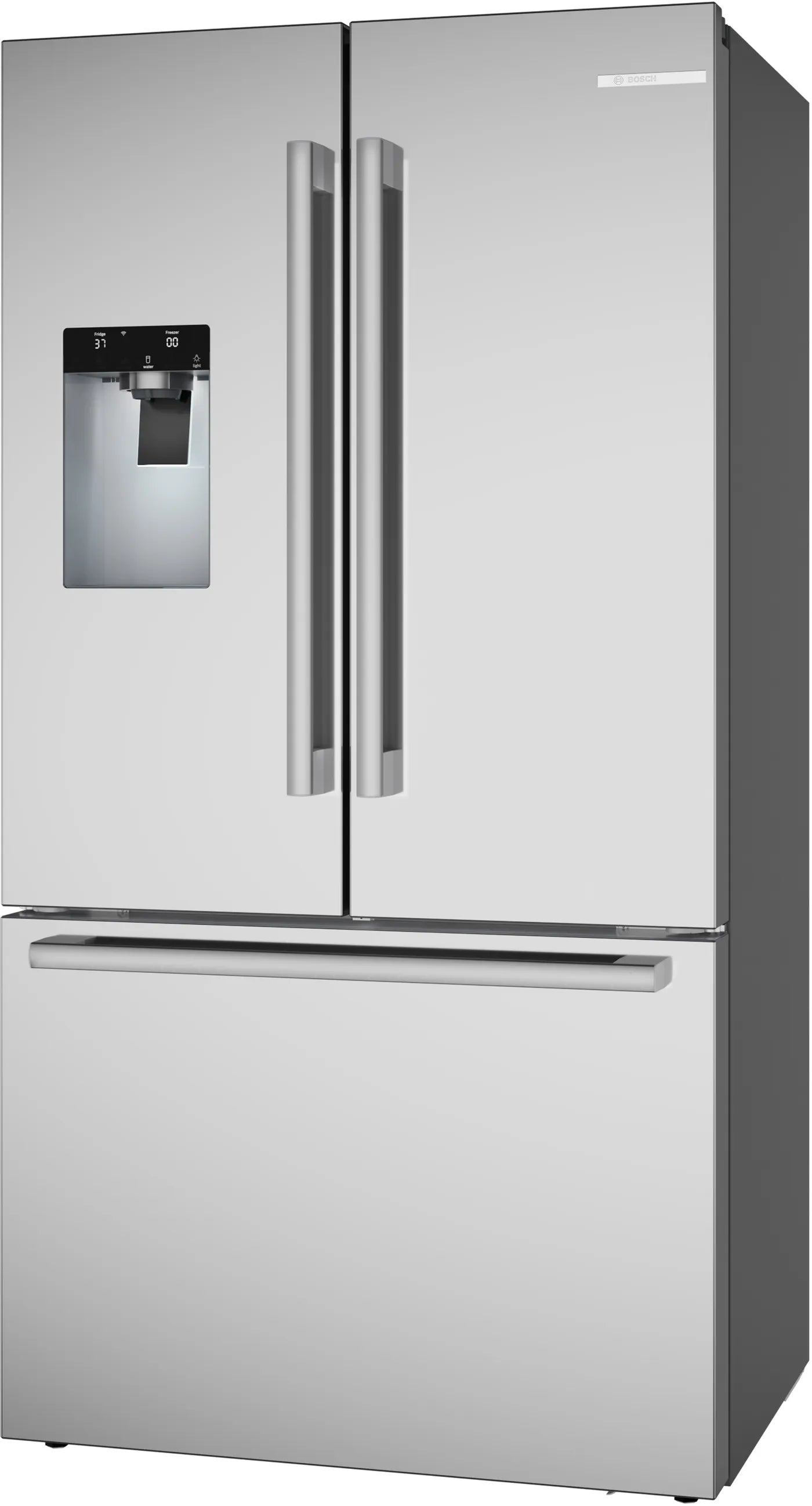 Bosch-B36CD80SNS- 800 Series 36" French 3-Door Stainless Steel Refrigerator, Anti-fingerprint, UltraClarityPro with VitaFresh