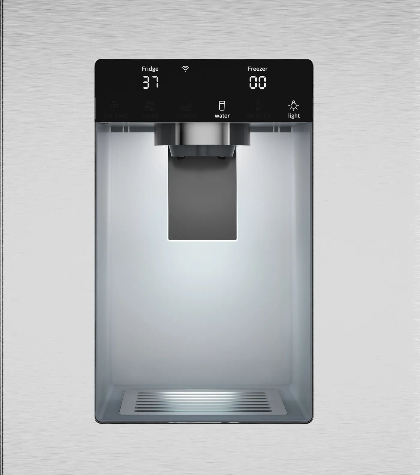 Bosch-B36CD80SNS- 800 Series 36" French 3-Door Stainless Steel Refrigerator, Anti-fingerprint, UltraClarityPro with VitaFresh