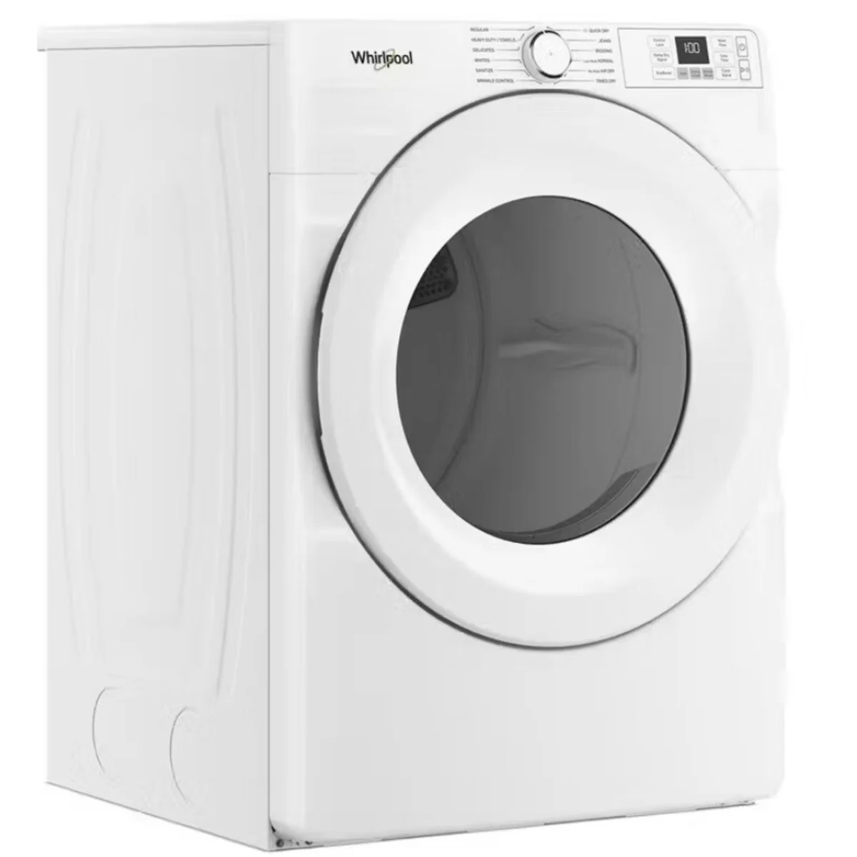 Whirlpool - WGD4720RW - 27 Inch Smart Gas Dryer with 7.4 cu ft Capacity, Wrinkle Shield™ Option, Quick Wash & Dry, Quick Dry Cycle, Air Dry Cycle, Air Flow Detection, EcoBoost™ Option, ADA Compliant and ENERGY STAR® Certified
