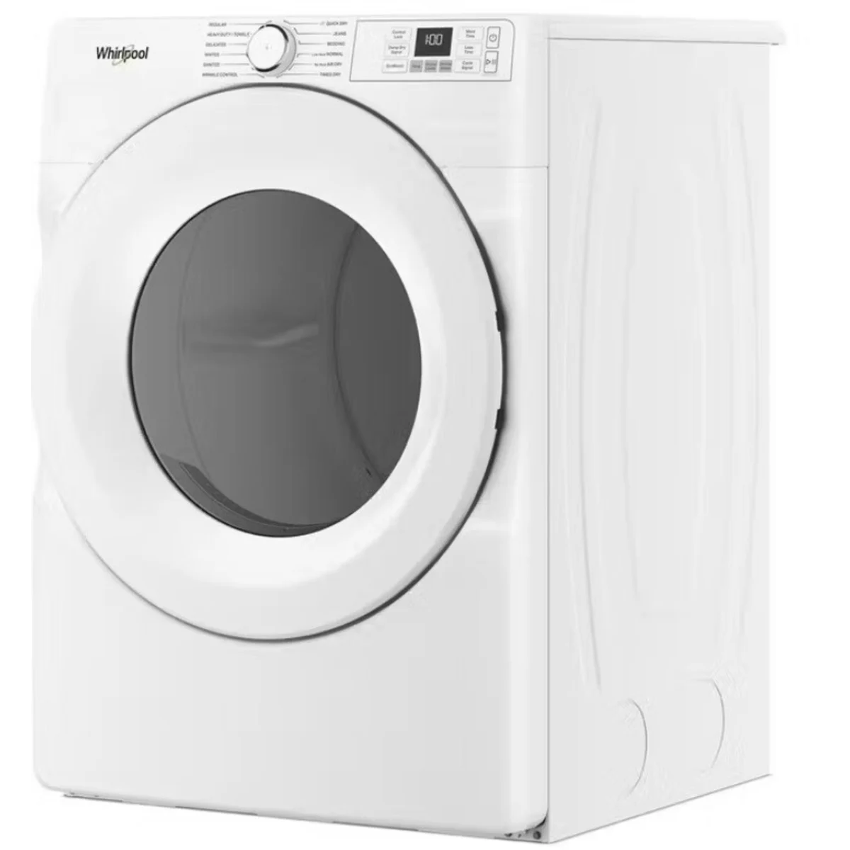 Whirlpool - WGD4720RW - 27 Inch Smart Gas Dryer with 7.4 cu ft Capacity, Wrinkle Shield™ Option, Quick Wash & Dry, Quick Dry Cycle, Air Dry Cycle, Air Flow Detection, EcoBoost™ Option, ADA Compliant and ENERGY STAR® Certified