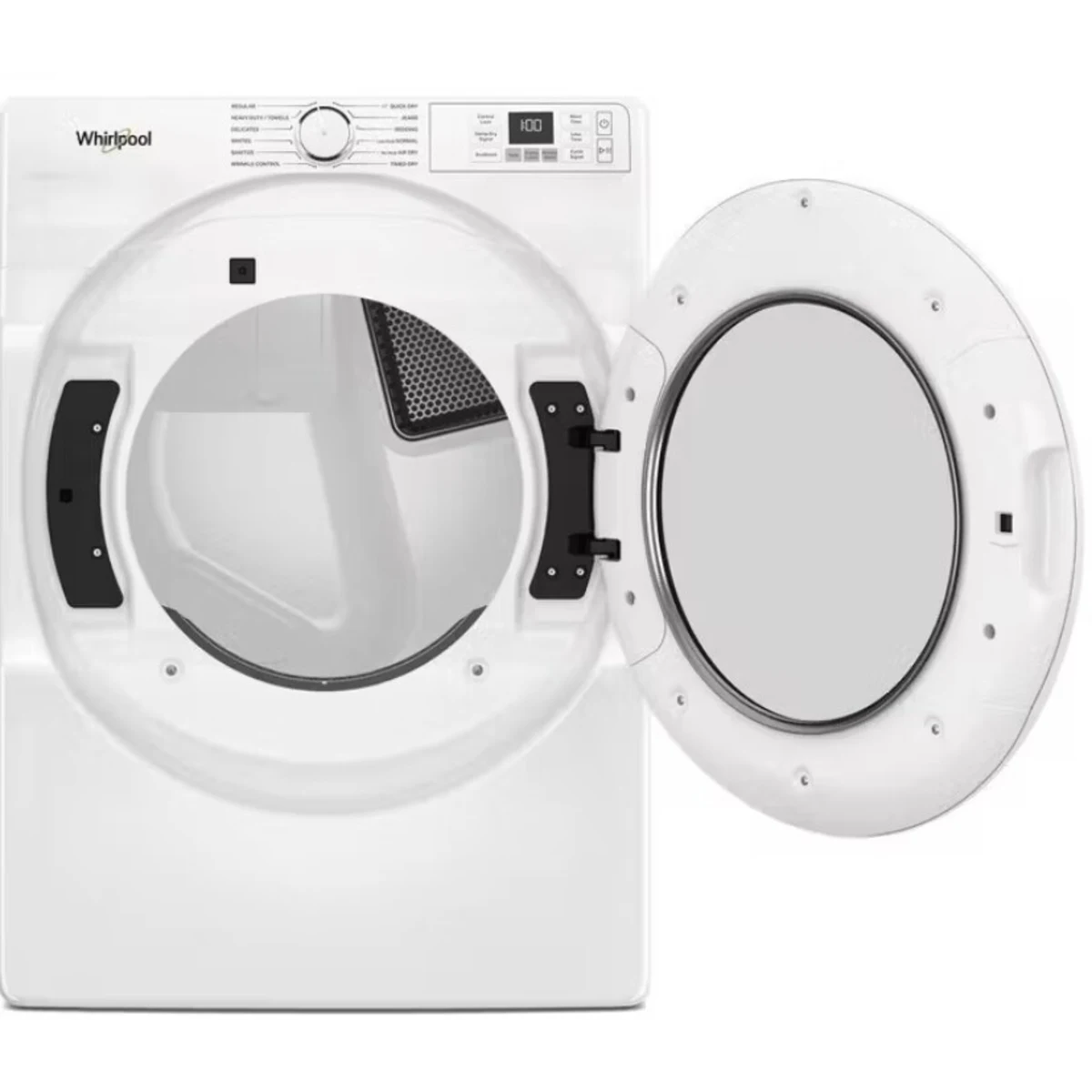 Whirlpool - WGD4720RW - 27 Inch Smart Gas Dryer with 7.4 cu ft Capacity, Wrinkle Shield™ Option, Quick Wash & Dry, Quick Dry Cycle, Air Dry Cycle, Air Flow Detection, EcoBoost™ Option, ADA Compliant and ENERGY STAR® Certified